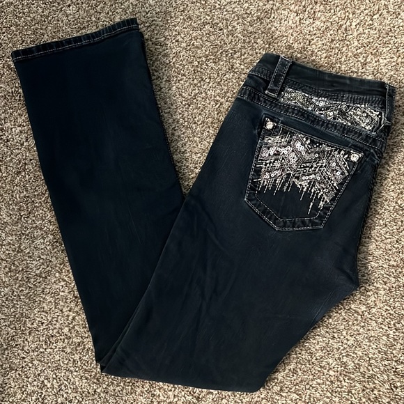 Miss Me Mid Rise Easy Boot Jeans - Picture 1 of 12